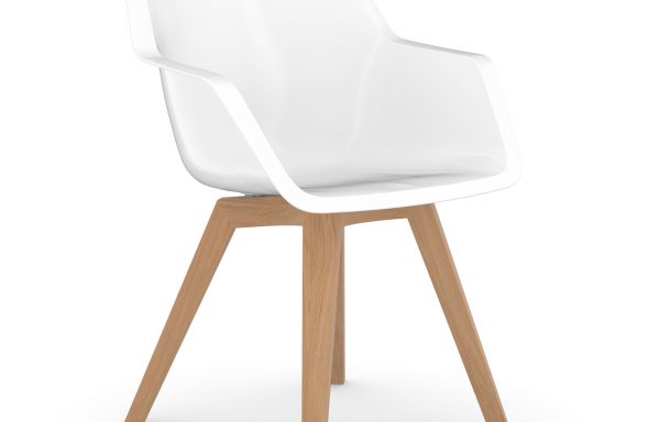 Quay Meeting Chair with Oak Legs