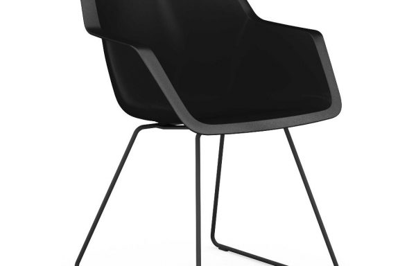 Quay Meeting Chair with Skid Base