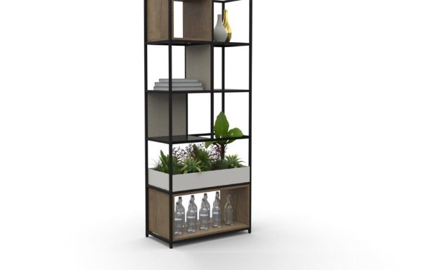 Stax 5 high x 2 wide shelf unit with accessories