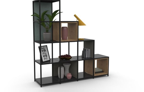 Stax 4 high stepped unit with accessories